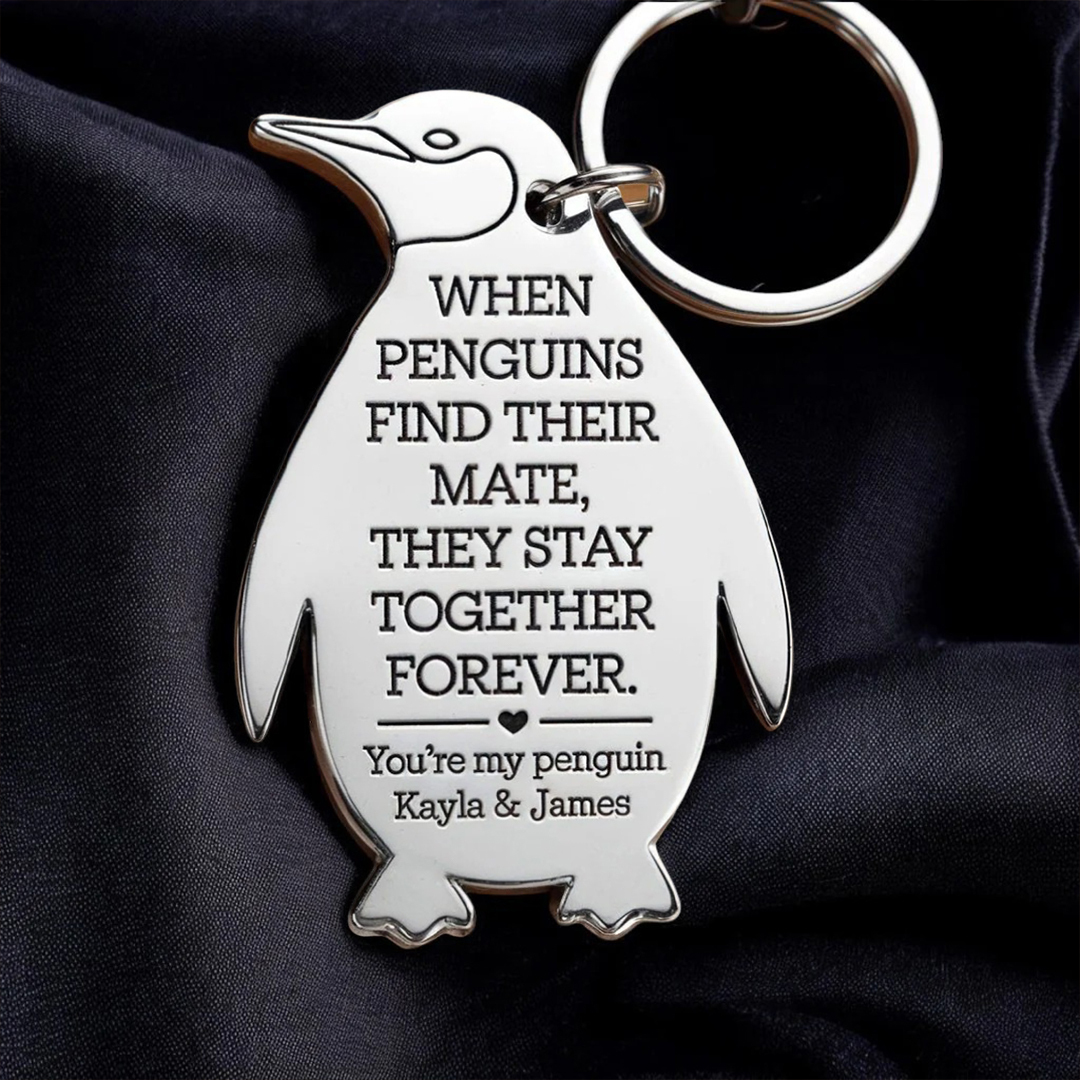 You're My Penguin keychain