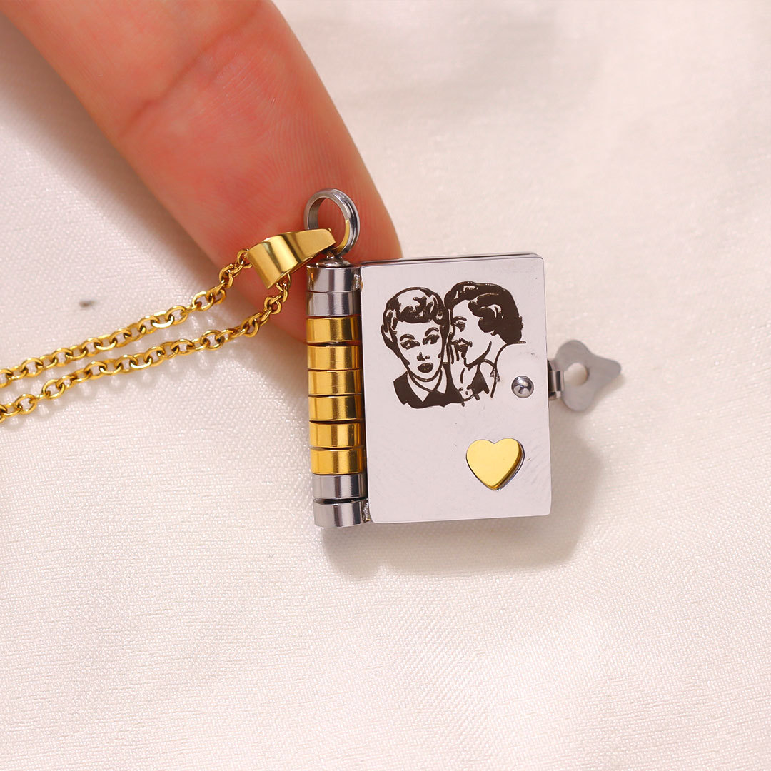 For Friends- Best Bicthes Book Necklace