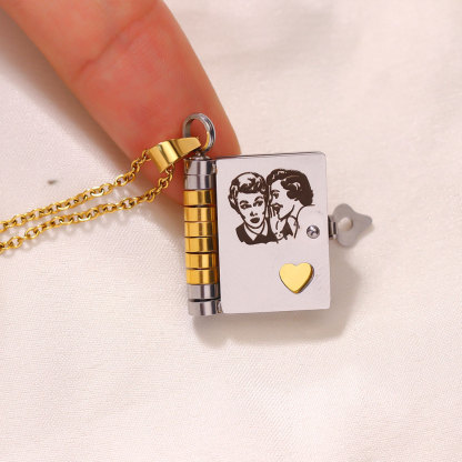 For Friends- Best Bicthes Book Necklace