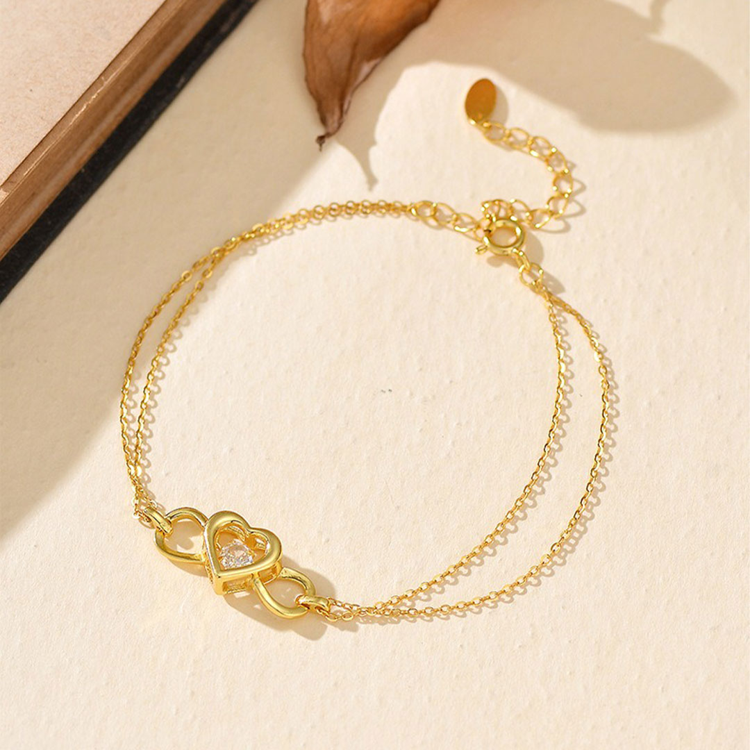 For Granddaughter - You Are The Most Beautiful Chapters Heart Infinity Bracelet
