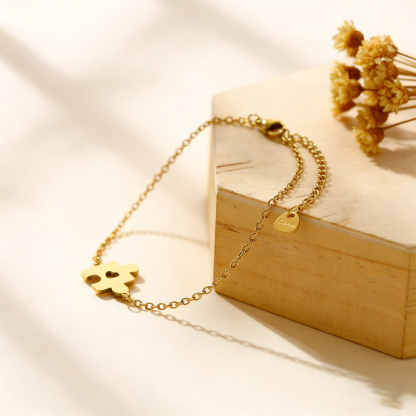 For bestie - Thank you for being such an important piece of my life puzzle bracelet