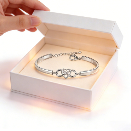 For Love - I love you still Infinity Heart Bracelet