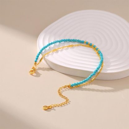 Sea Seeker Turquoise beaded bracelet