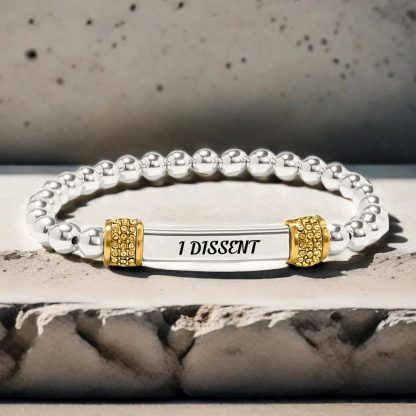 Justice needs your voice,not your silence Bead Bracelet