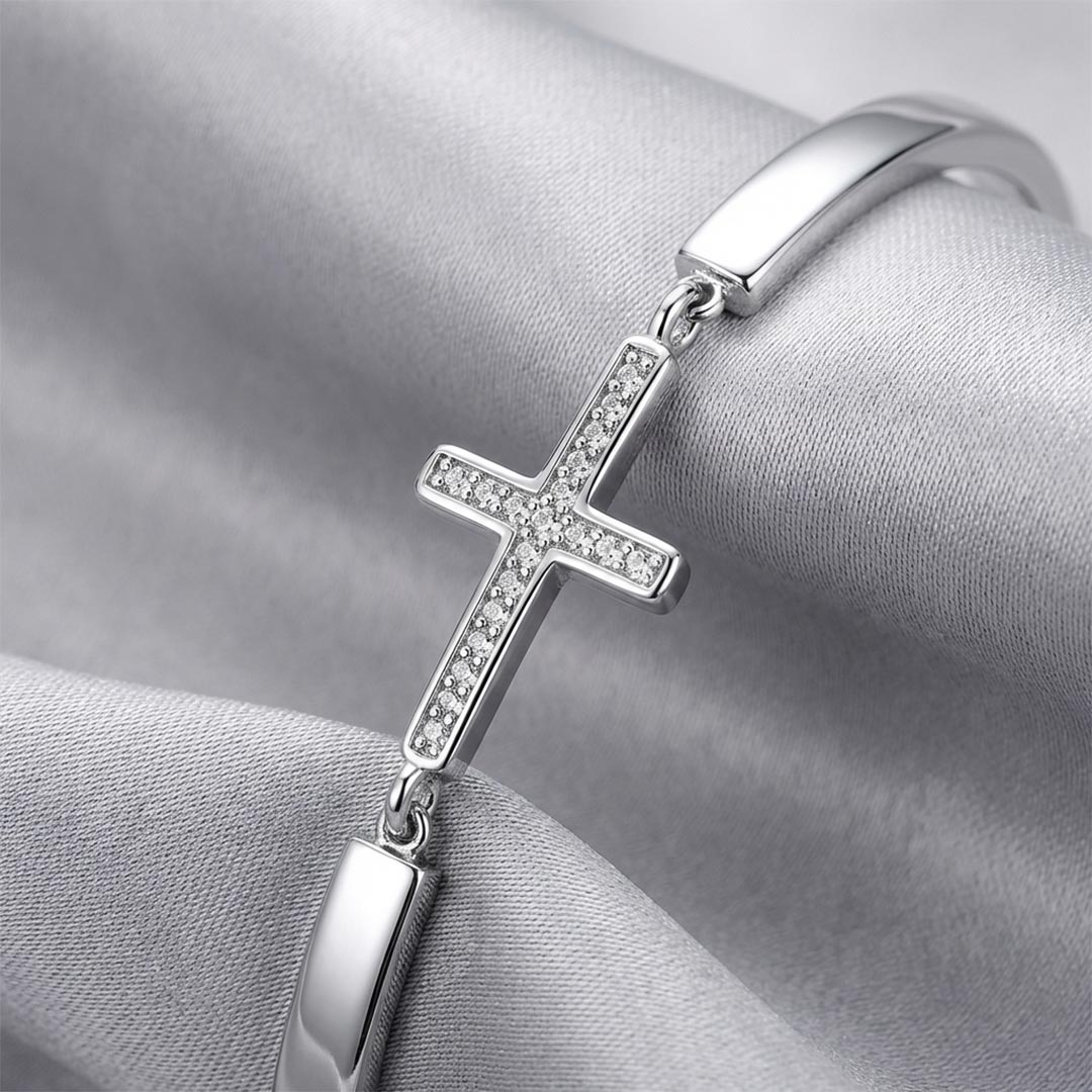 For Granddaughter - You Are GOD'S GIFT To Me Cross Bracelet