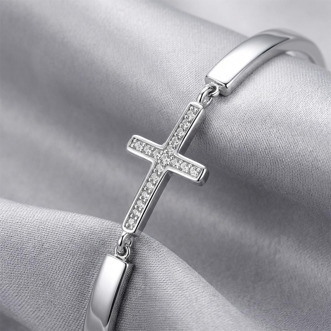 For Granddaughter - You Are GOD'S GIFT To Me Cross Bracelet