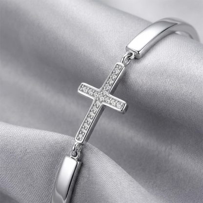 For Granddaughter - You Are GOD'S GIFT To Me Cross Bracelet