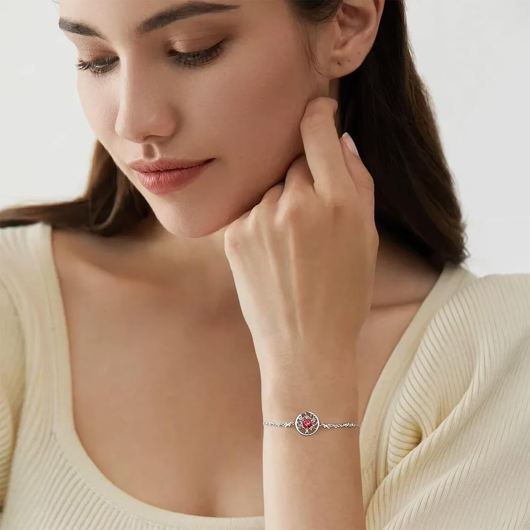  A mother is the family Root Custom Birthstone Bracelet