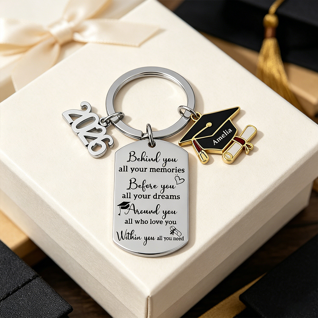 Custom 2026 Graduation Keychain