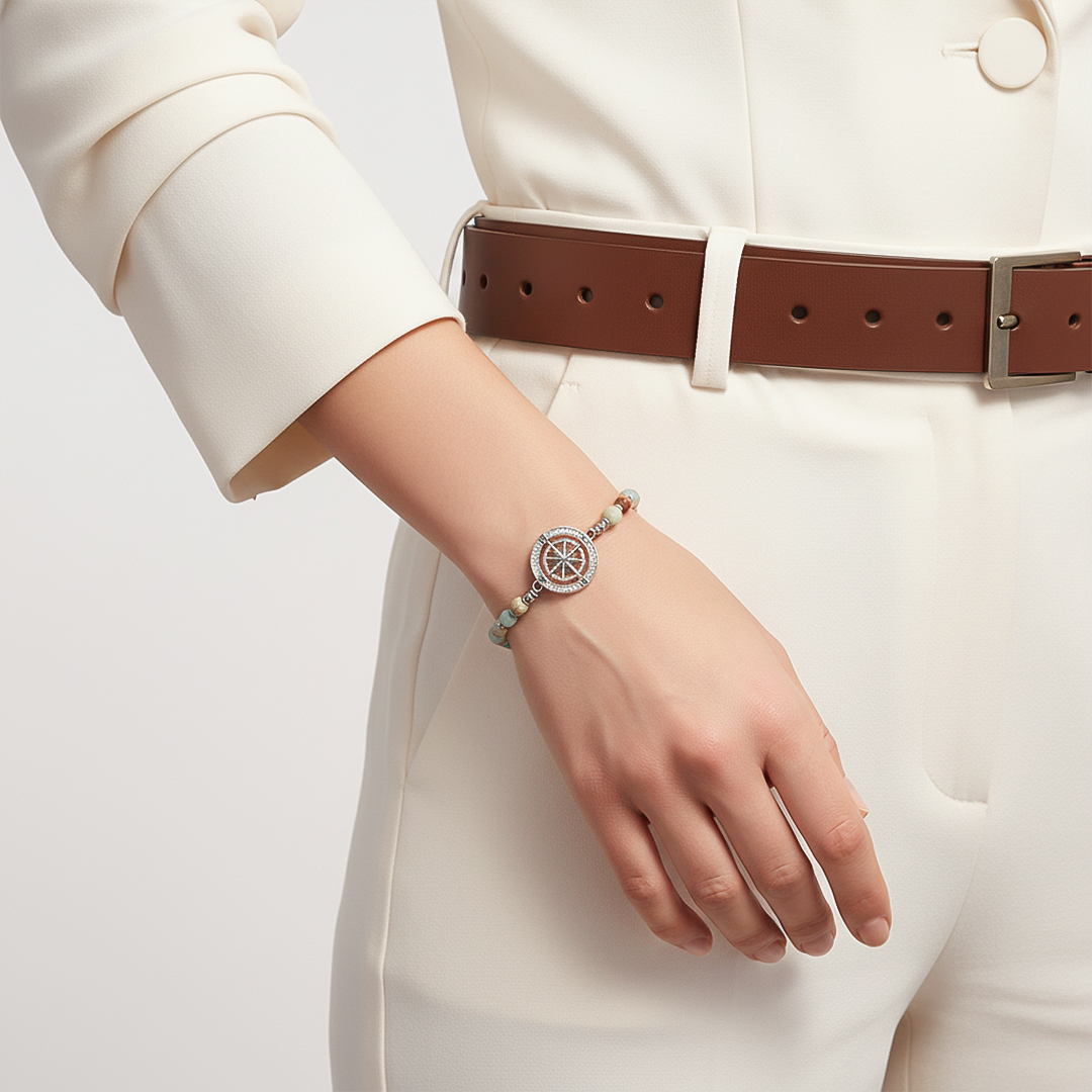 Congratulations - Going Places Graduation Compass bracelet