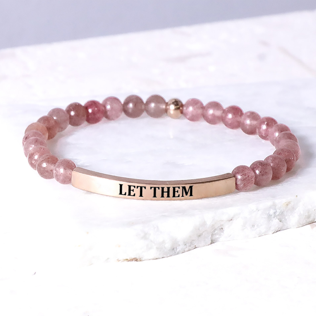 Let Them Bead Lettering Bracelet