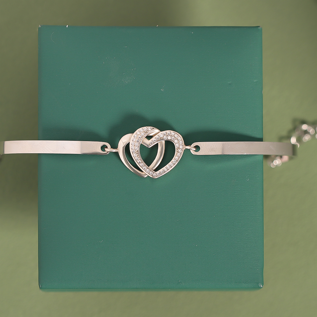 For Mother -Souls Intertwined Double Heart Bracelet