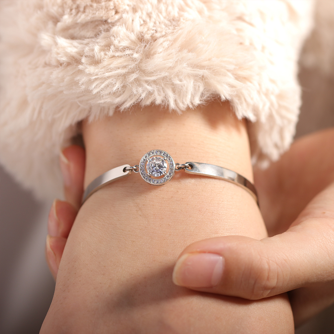 For Love - I Love You Forever And Always Diamond Bracelet