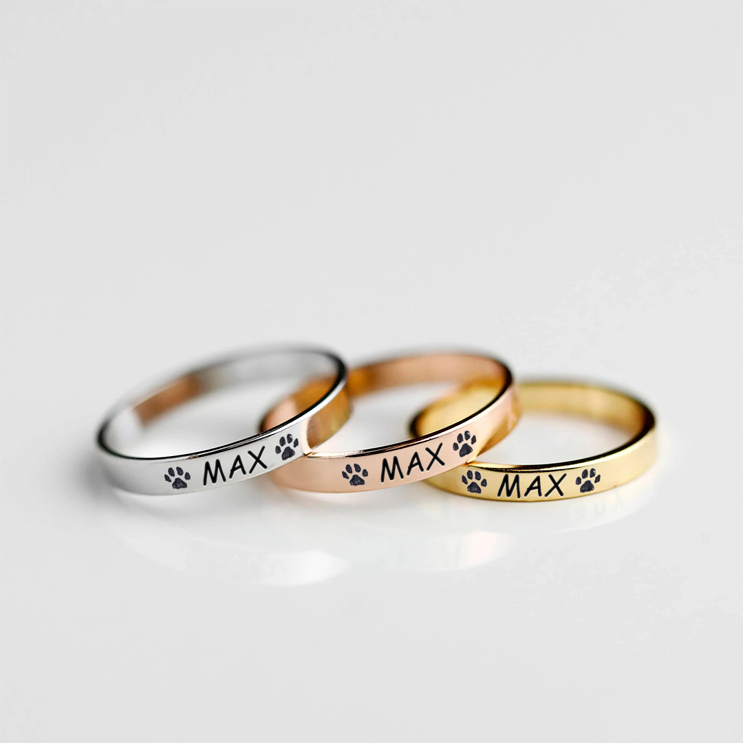 Personalized Pet Name Ring