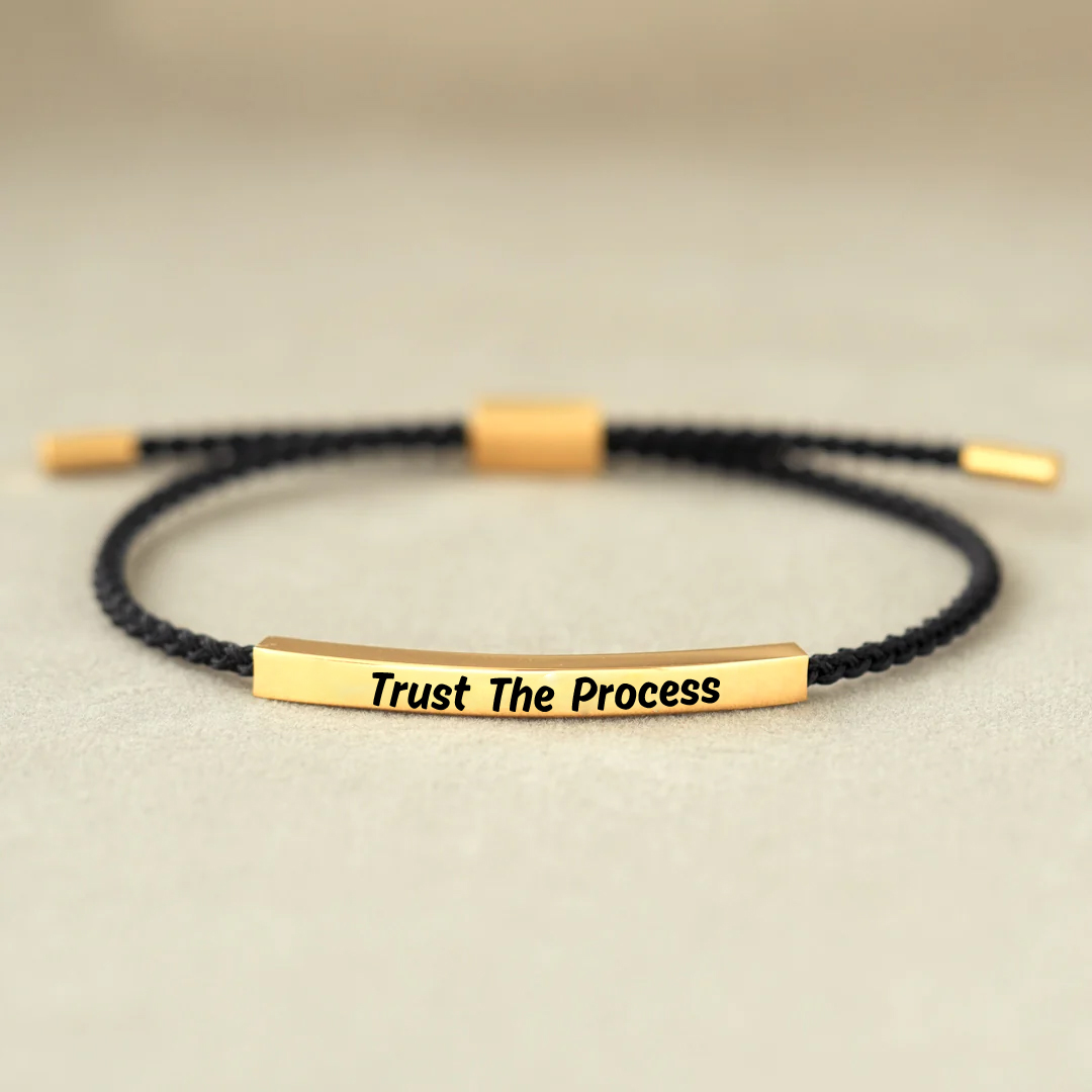 "Trust The Process" Motivational Tube Bracelet