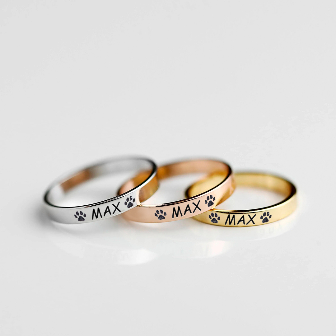 Personalized Pet Name Ring