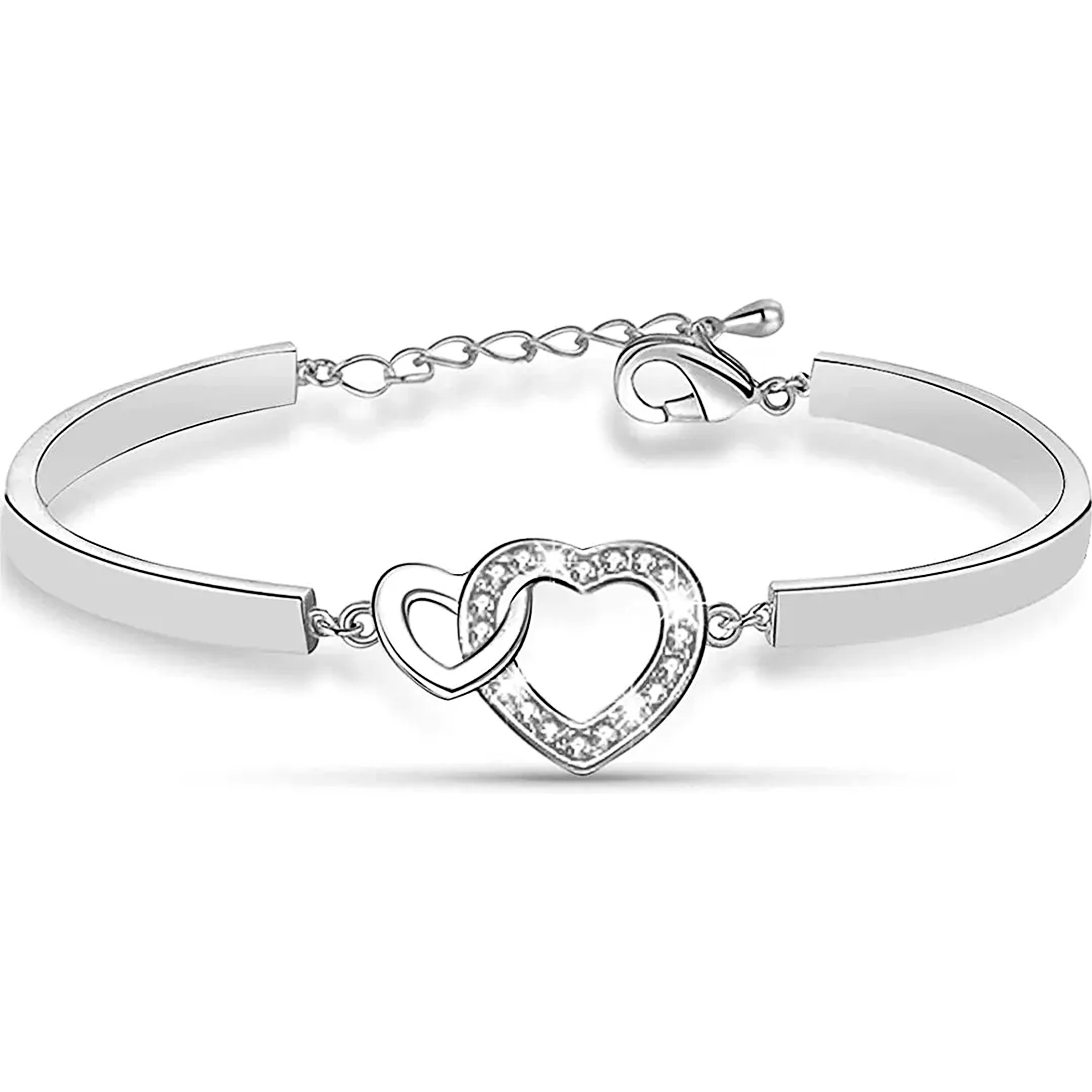 For Mother - Mother And Daughter Heart To Heart Bracelet