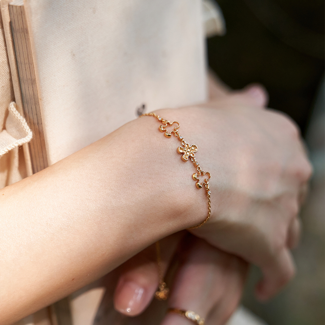For Friend -Our Friendship Means The World To Me Gingerbread Man Bracelet