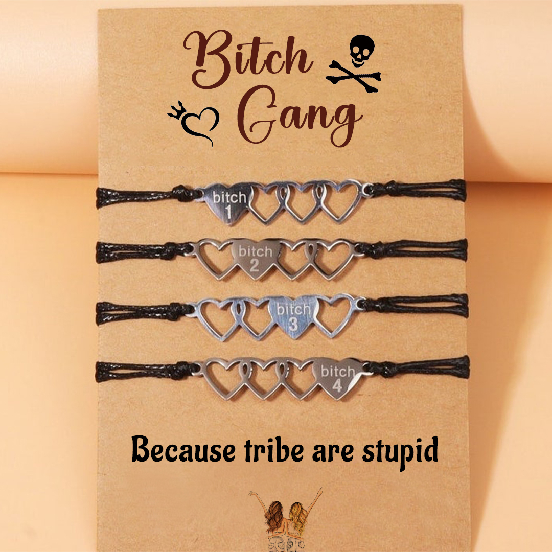For Friend - Bitch Gang Heart Bracelet