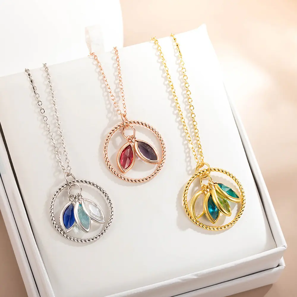 Custom Mother’s Birthstone Necklace