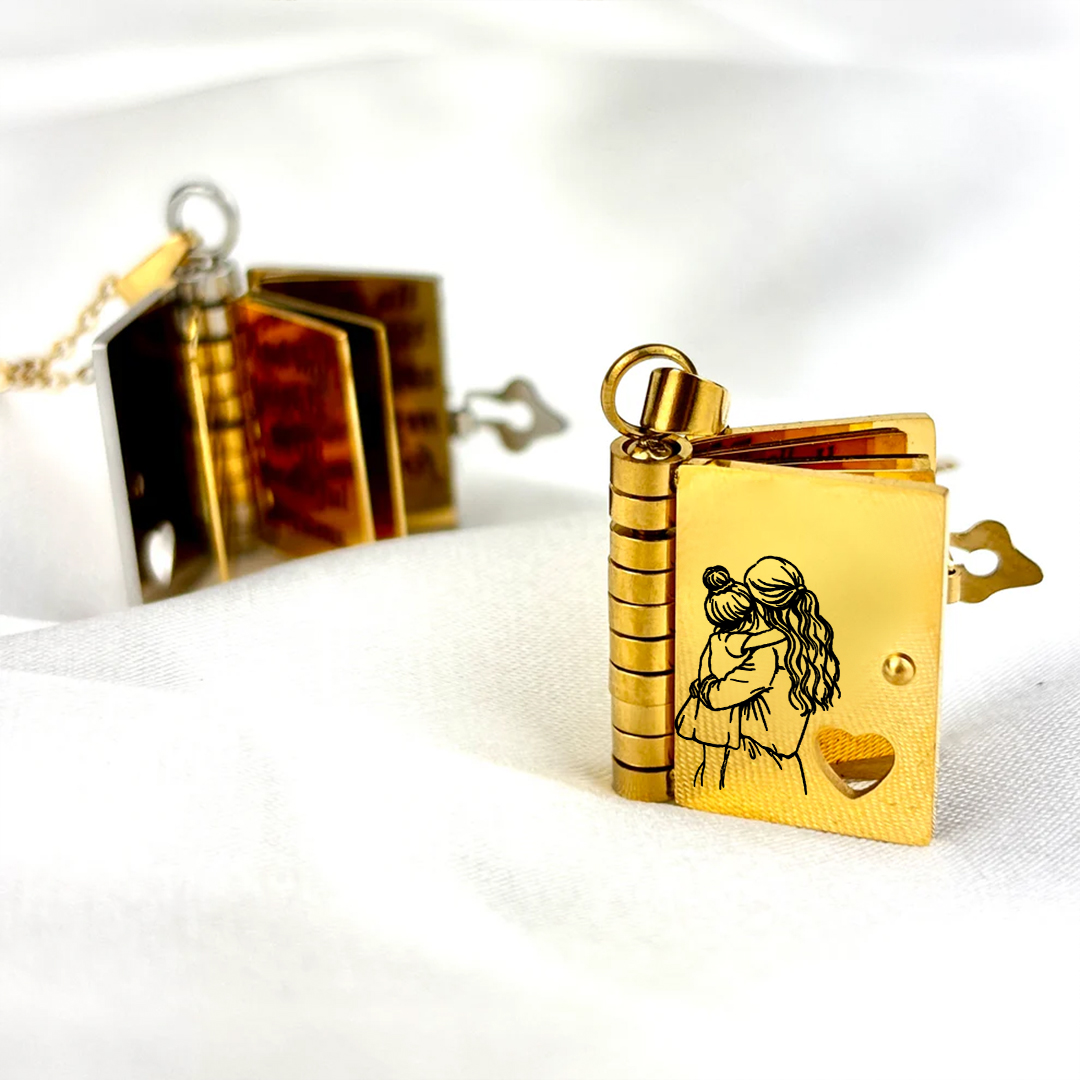 My Daughter Book Necklace