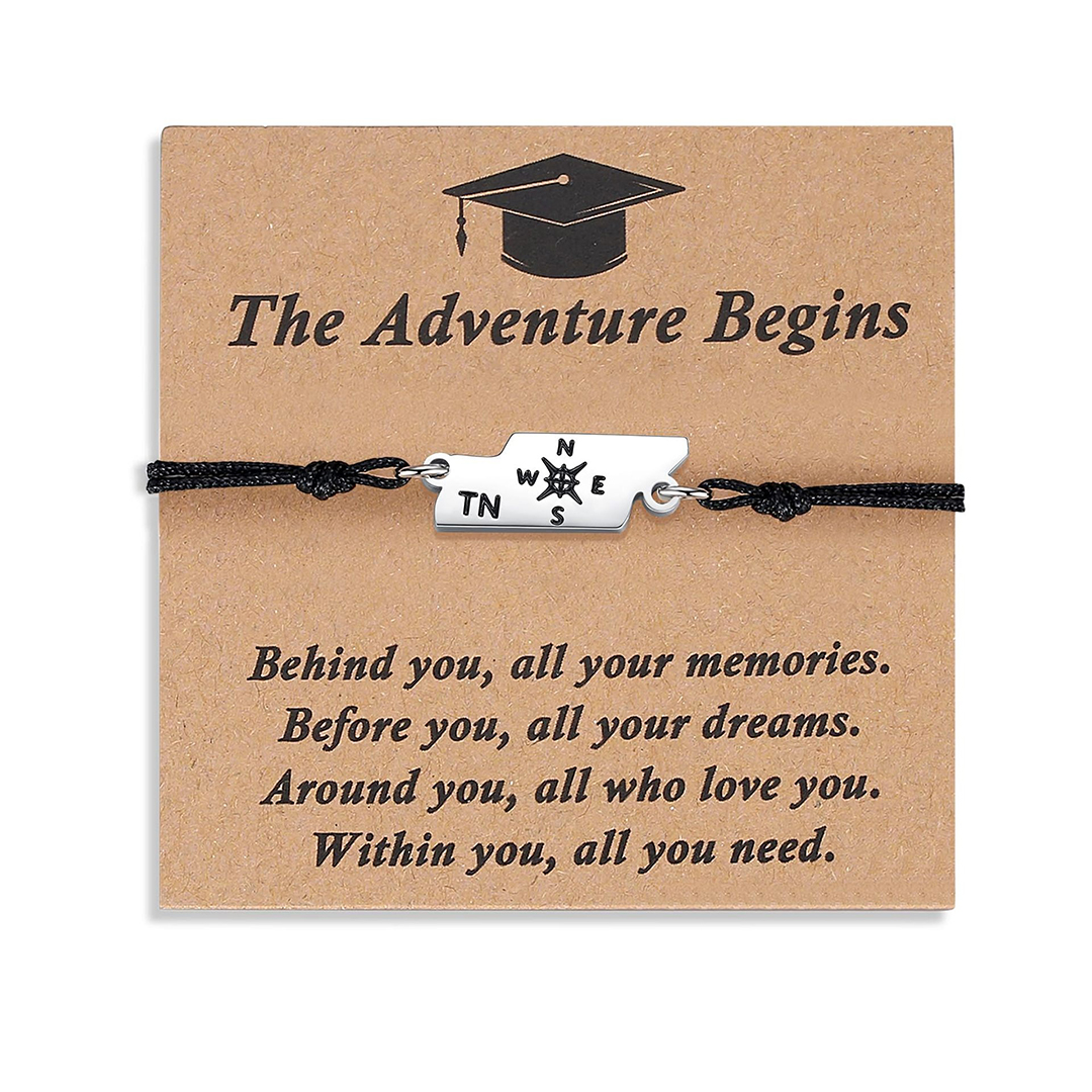 The Adventure Begins Map Bracelet