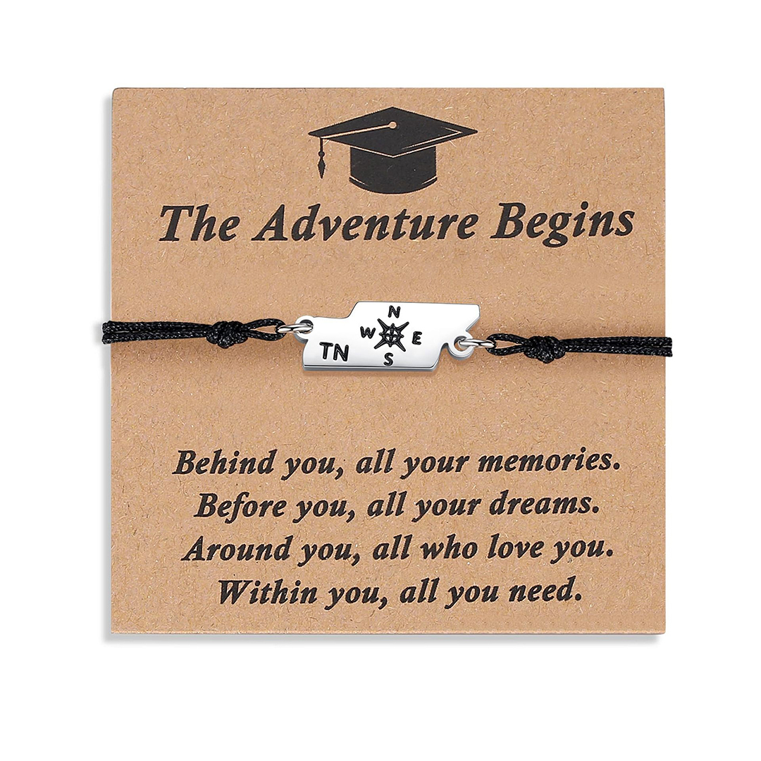 The Adventure Begins Map Bracelet