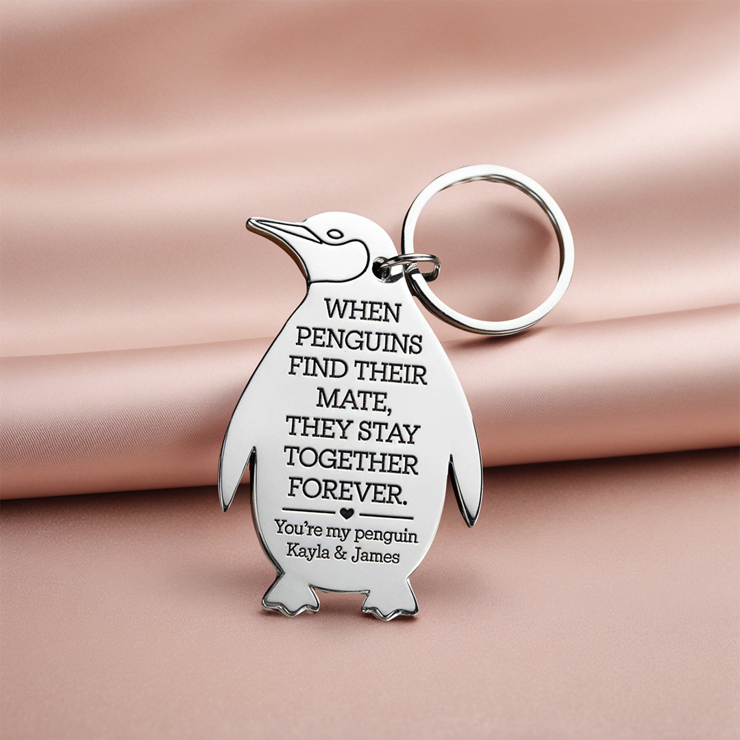 You're My Penguin keychain