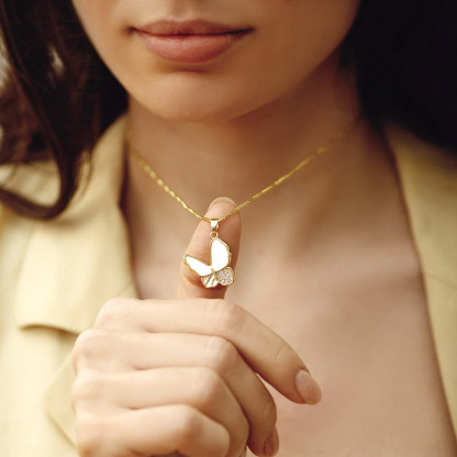 Congrats! All You Have To Do Is FLY Butterfly Necklace