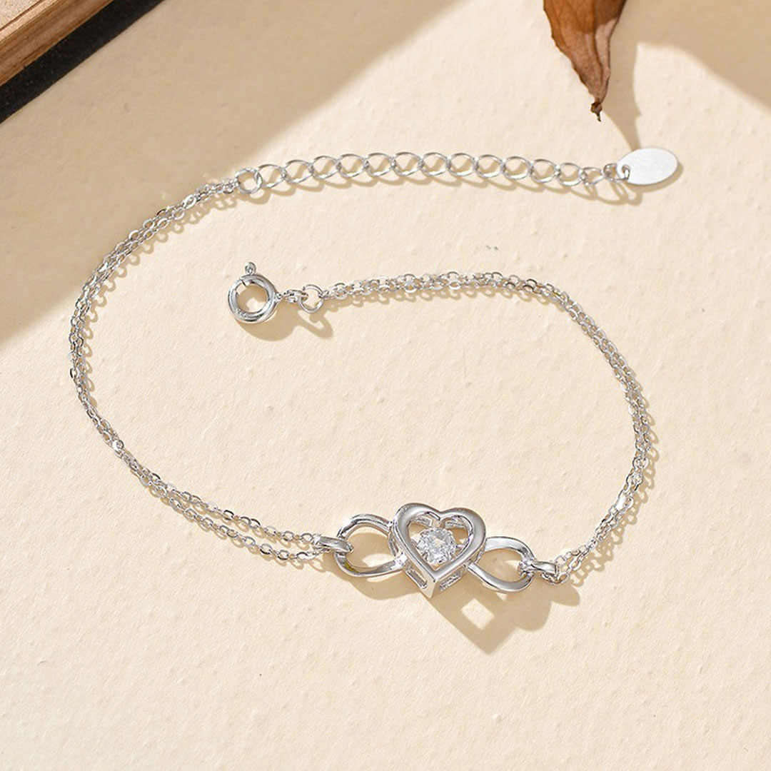 For Granddaughter - You Are The Most Beautiful Chapters Heart Infinity Bracelet