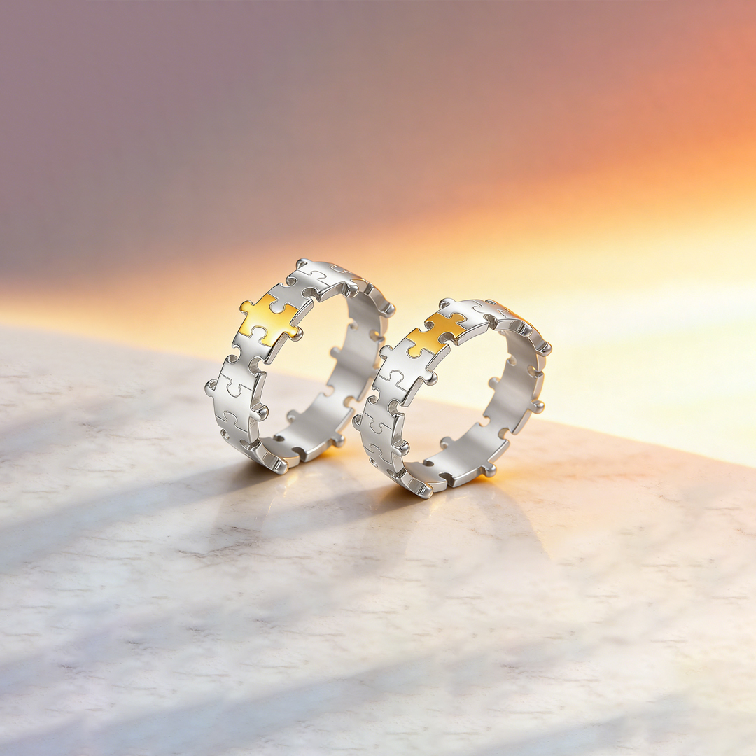 For friend- Thank you for being such an important piece of my life puzzle ring