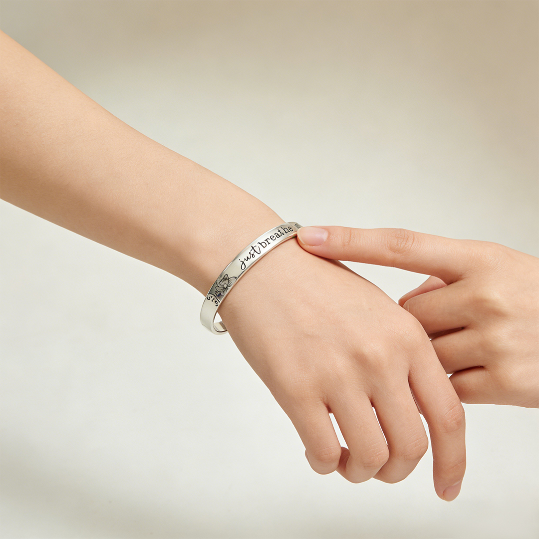 You Are Unbreakable Lotus Bracelet