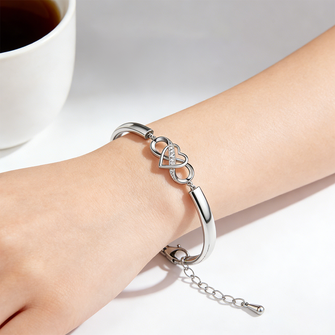For Love - I love you still Infinity Heart Bracelet