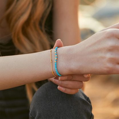 Sea Seeker Turquoise beaded bracelet