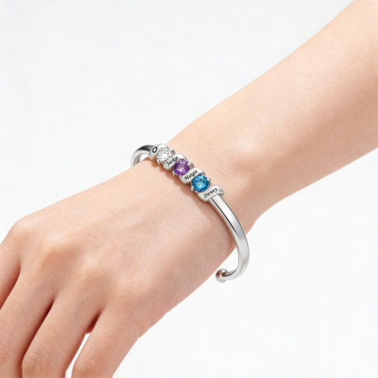 Personalized Mother & Children Forever Linked Together bracelet