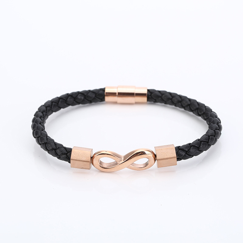 For Grandson - Grandmother and Grandson A link That  Can Never Be Undone Ceramic Infinity Braided Bracelet