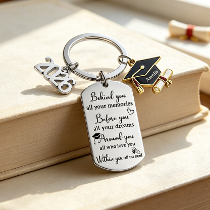 Custom 2026 Graduation Keychain
