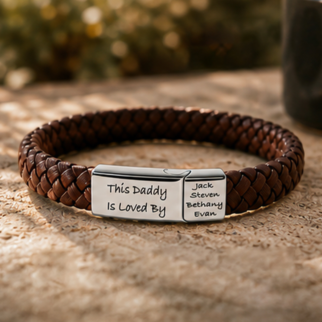 For Father - This Dad Is Loved By... Customizable Bracelet