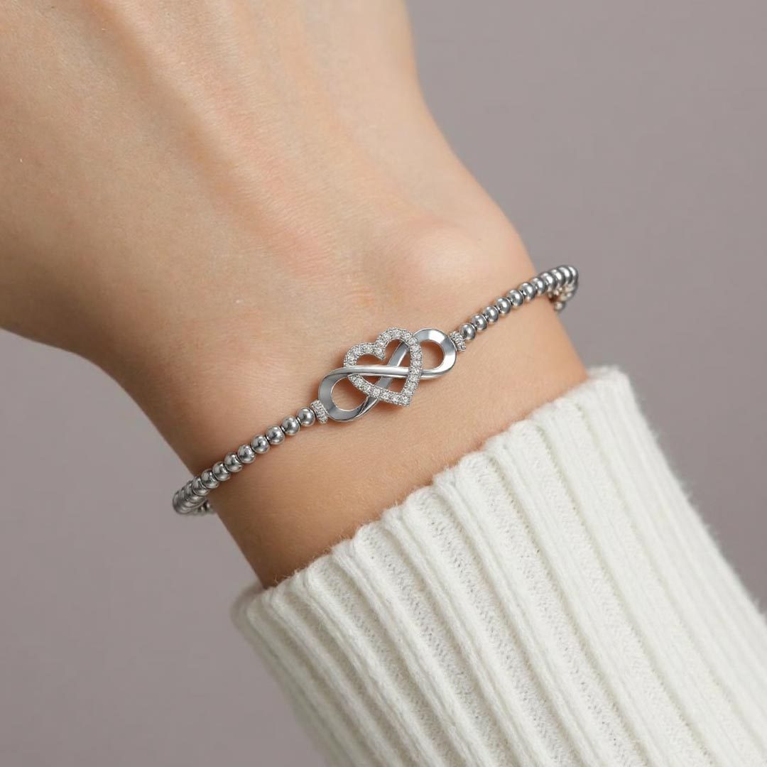 To my Granddaughter Infinity Love Bead Bracelet