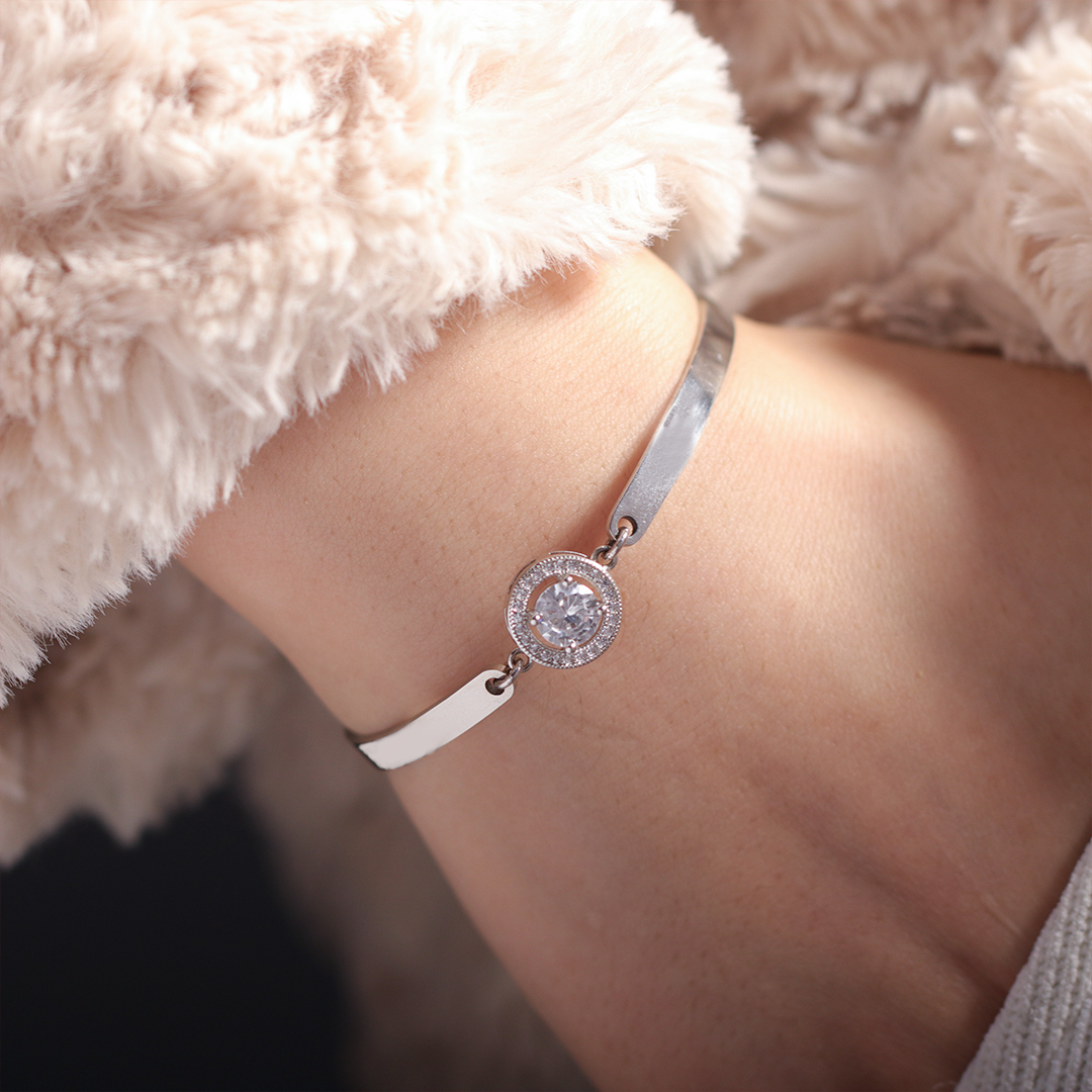 For Love - I Love You Forever And Always Diamond Bracelet