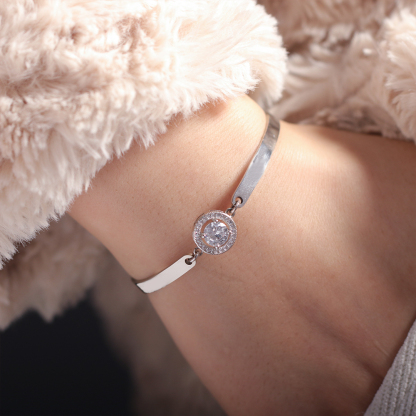 For Love - I Love You Forever And Always Diamond Bracelet