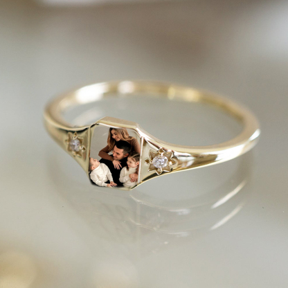 For Mother - Photo Custom Ring