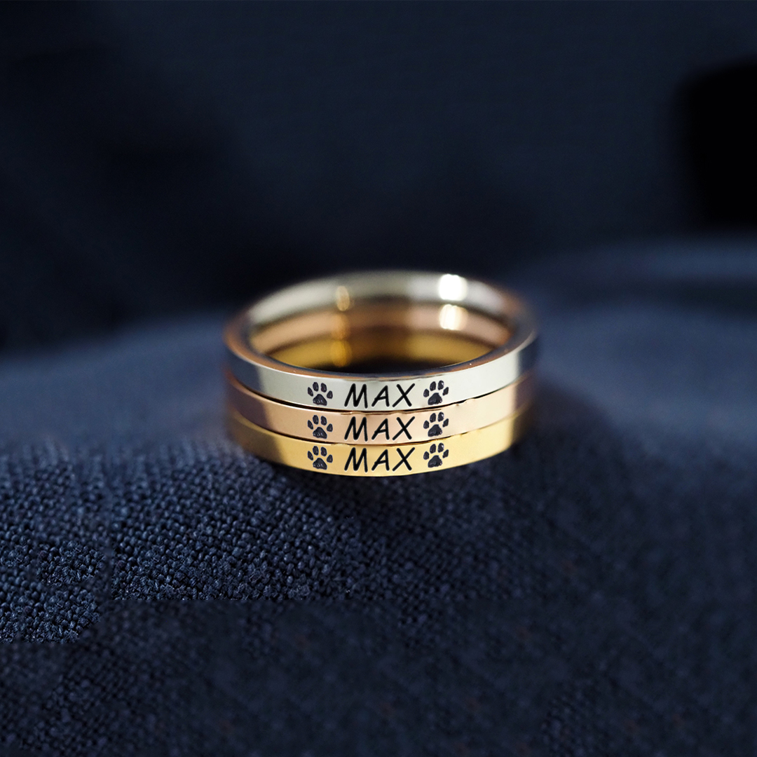 Personalized Pet Name Ring