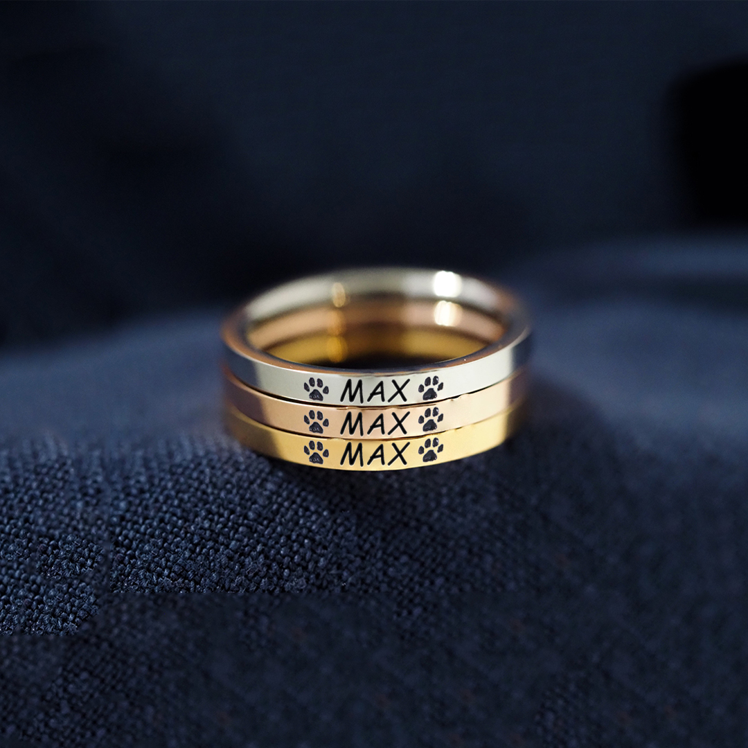 Personalized Pet Name Ring