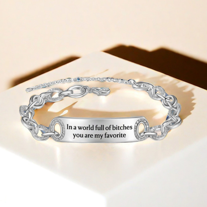 For Friend - My Favorite Bitch Large Chain Bracelet