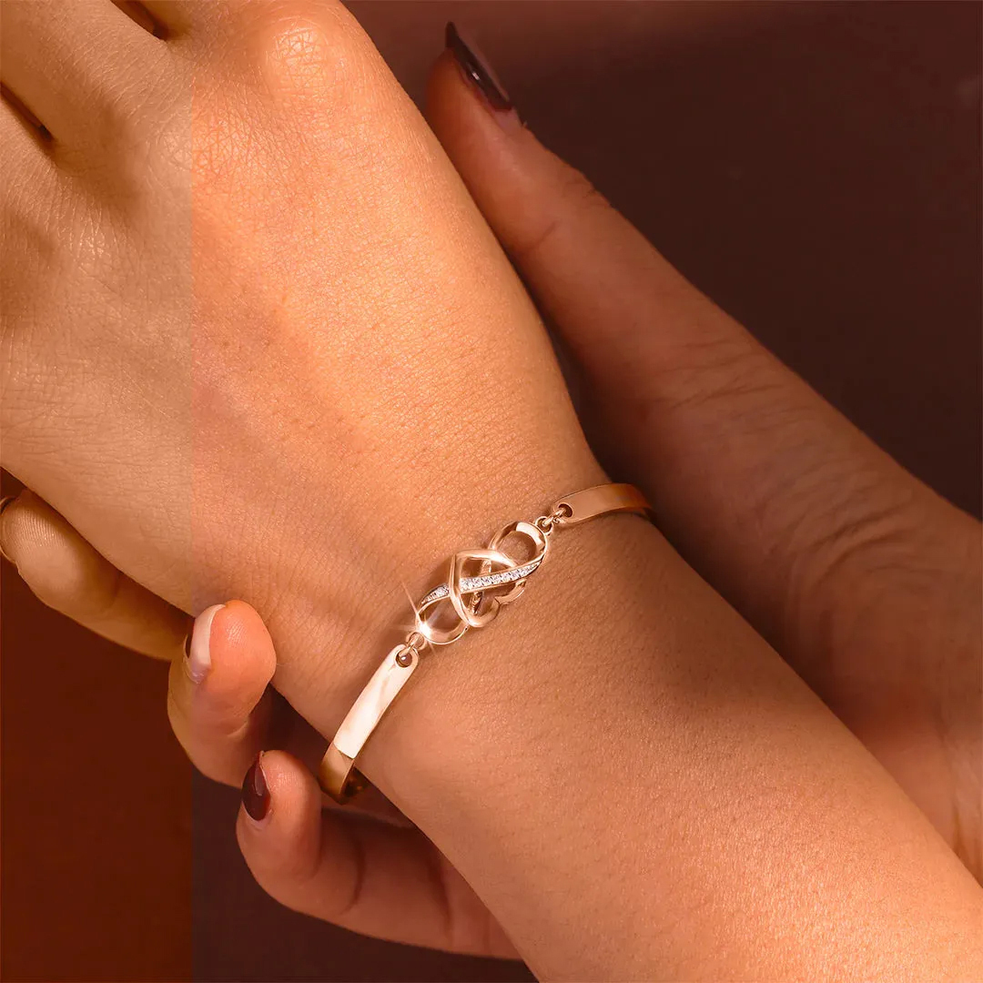 For Granddaughter - Love You Forever & Always Infinity Heart Bracelet