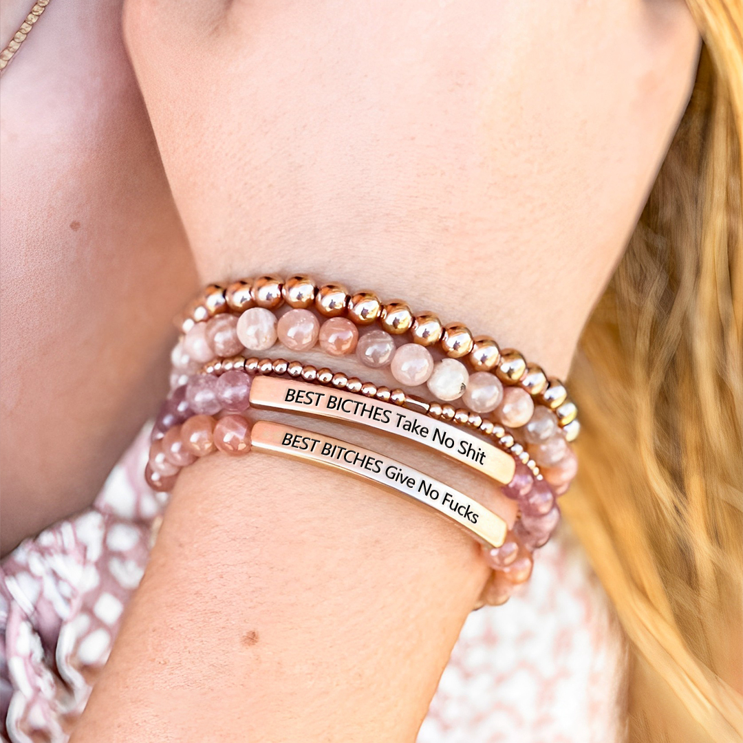 For Friend - Best Bicthes Bead Lettering Bracelet