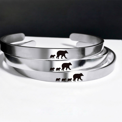 Mama's Valentine Mama Bear Cuff Bracelet