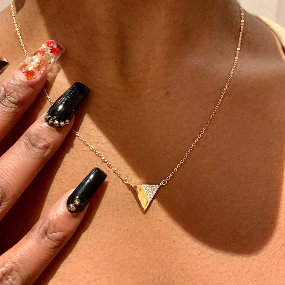 For Friend - My Badass Tribe Triangle Necklace