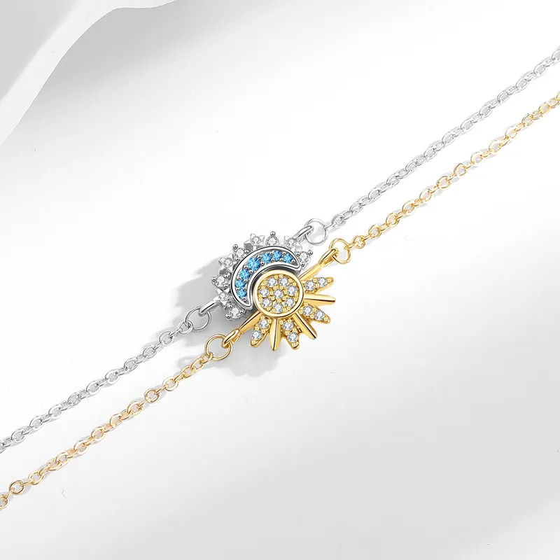Moon and Sun Magnetic Bracelet Set